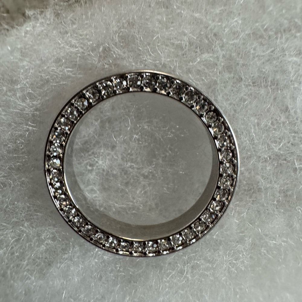 Origami Owl Elegant Silver Crystal-Studded Women's Pendant